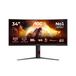 AOC G4 CU34G4CA Curved 34" 180Hz Fast VA, 1ms GTG, HDR400, Adaptive Sync, Height Adjustable, (3440x1440 HDMI 2x 2.0 DP 1x 1.4 USB Hub) Black