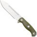 Kizer Drop Bear Fix 7, 1103A1, Stonewashed AEB-L, Green Micarta couteau de survie, Azo design