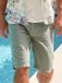 LERROS Chino-short van katoen in lichte seersucker-kwaliteit, Maat: 32, Kleur: DARK BAY GREEN
