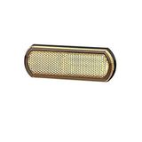 HELLA VALUEFIT Reflector - Shapeline Tech - Geel - Rechthoekig - Gekleefd/Opbouw - Horizontale Bevestiging - SAE - Zijkant - 1 Stuk - 8RA 013 403-021