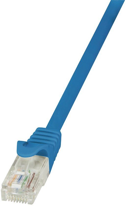 Logilink CP2066U RJ45 Netwerkkabel, patchkabel CAT 6 U/UTP 3.00 m Blauw Snagless