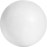 Bollen van piepschuim - 30x - D15 cm - wit - maken van kerstballen - knutsel hobby materialen