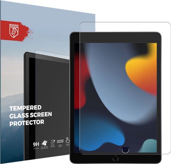 Rosso Screen Protector Geschikt voor Apple iPad 10.2 (2019/2020/2021) 9H Tempered Glass