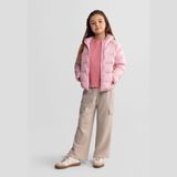 Minoti joggingbroek meisjes wide leg cargo - beige