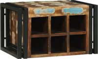 vidaXL Wijnrek - Massief Gerecycled Hout - 46 x 35 x 27,5 cm
