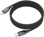 Ansmann 1700-0187 USB-kabel Apple Lightning stekker, USB-C stekker 120 cm Zwart Textielmantel