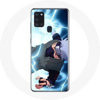 Maniacase Hoesje voor Samsung Galaxy A21S Naruto Kakashi Hatake Anime