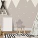HOME DECO KIDS Kinderstoel Hout – Grijs met Ster
