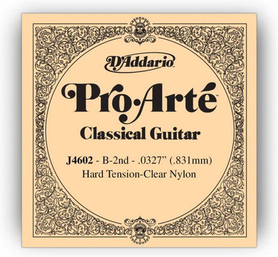 D'Addario J4602 Pro Arte Single String Classic Nylon .033" B-2nd