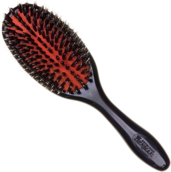 Denman Borstel D81 Medium Platte Borstel - echt & nylon haar