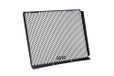 Puig 22555N radiatorgrillbescherming van licht aluminium met zeshoekig design en duurzame bescherming tegen stoten, zwart