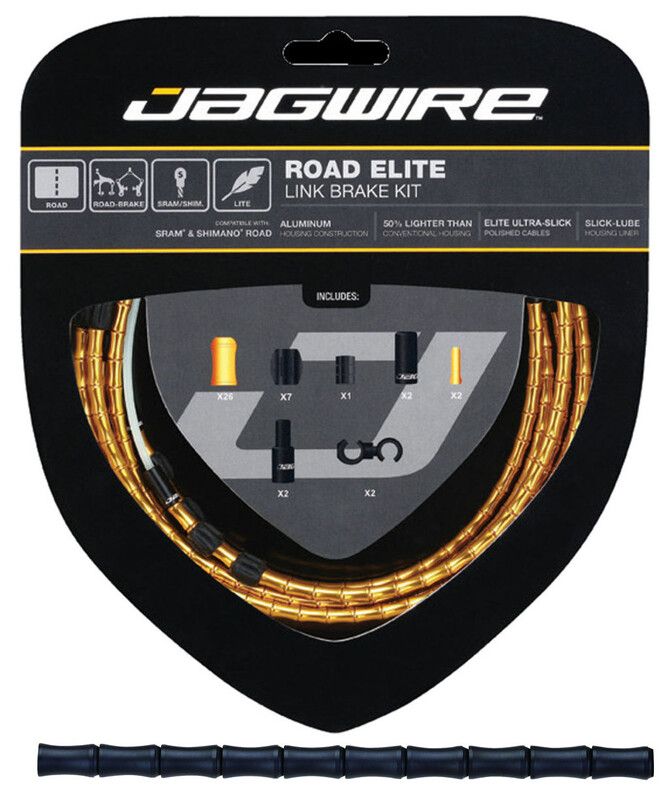 Jagwire Road Elite Link Remkabel Set - Zwart
