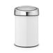 Brabantia Touch Bin - 3 Liter - Weiß