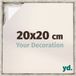 yd, Cadre photo 20x20 cm Blanc Vintage