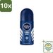 Nivea 10 x Cool Kick Homme Déodorant Roll-on - 50 ml