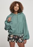 Urban Classics Ladies Organic Oversized Terry Hoody Trui met capuchon petrol XS-S