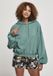Urban Classics Ladies Organic Oversized Terry Hoody Trui met capuchon petrol XS-S