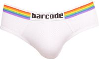 Barcode Berlin Backless Brief Pride White - MAAT S