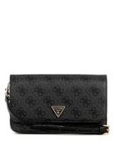 GUESS Noelle II Crossbody Flap Organizer, Coal Logo, One Size