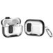 Apple Étui hybride de protection AirPods Pro 2 avec verrou et crochet - Noir / Transparent