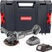 Procraft Industrial AG125Bbb accu haakse slijper 20 V 125 mm borstelloos + 1x accu 2,0 Ah + oplader + RHINO-gereedschapskoffer