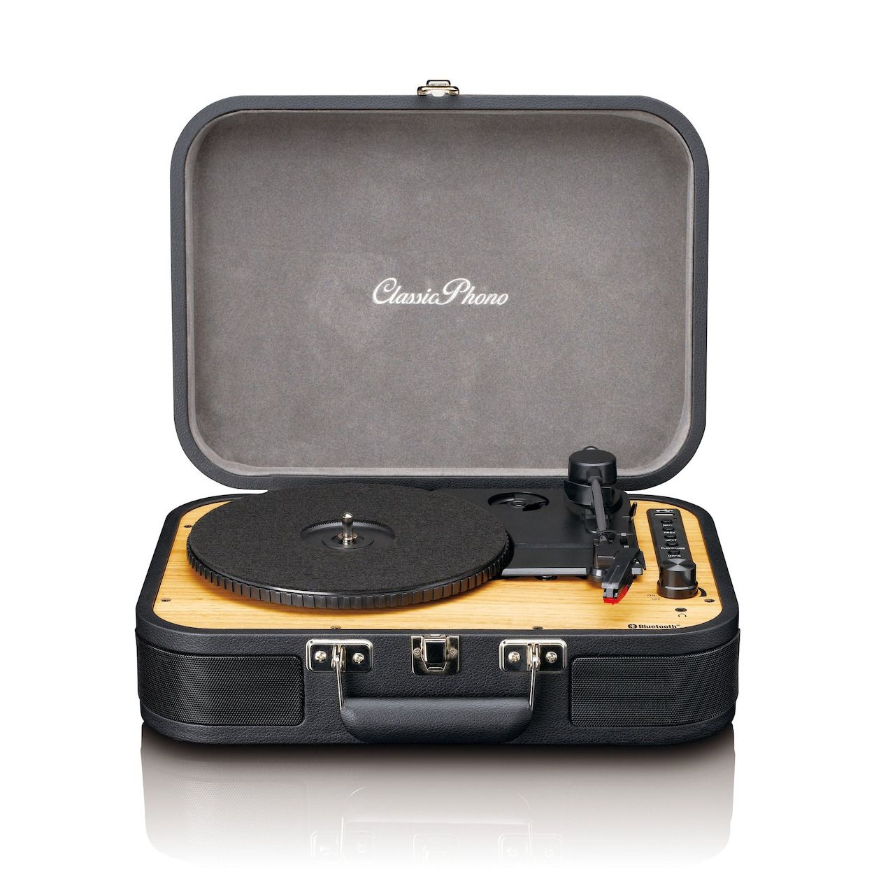 Lenco Classic Phono TT-116BK Retro Platenspeler - Zwart - Bluetooth - Auto-stop