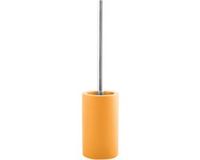 Spirella Toiletborstel met Houder – TUBE Serie Wc-borstel Houder met Verwisselbaar Borstelhoofd – Badkameraccessoires – Geel