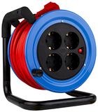REV minitrommel 15m blauw / kabel rood