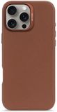 DECODED Leren Hoesje Geschikt voor iPhone 16 Pro - Gemaakt van Premium ECCO Leer - Geschikt voor MagSafe - Bruin