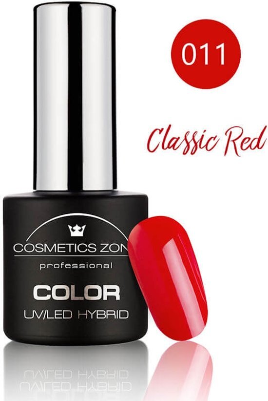 Cosmetics Zone UV/LED Hybrid Gel Nagellak 7ml. Classic Red 011