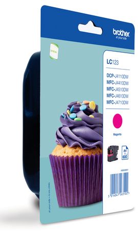 Brother LC-123MBP - Inktcartridge - Magenta