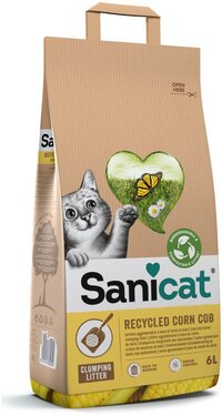 Sanicat klontvormend Maïs kattengrit 6 liter