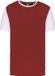 Proact TopTex Group Tweekleurig herenshirt jersey met korte mouwen 'Proact' Garnet/White - S