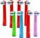 Oral-B Opzetborstels pour enfants, mix, compatible avec brosses à dents électriques, coloré, 8 pièces
