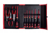 Bahco Jeu d'outils isolés VDE pour électricien - 10 pièces, mallette