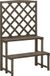 vidaXL Plantenrek met latwerk 70x42x115 cm massief vurenhout grijs
