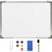 vidaXL Whiteboard magnetisch 70x50 cm staal wit