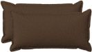 vidaXL - Kussensloop - 2 stuks - Bruin - 40 x 80 cm