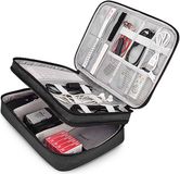 Octronic Aqua8 products Kabel organiser opbergtas - Luxe organizer voor kabels en accessoires - zwart