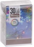 Merkloos Kerstverlichting - 300 cm - Multicolour - Batterij - 30 Lampjes