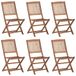VidaXL Tuinstoel Terras Acaciahout 8 stuks