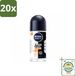 NIVEA MEN Black & White Ultimate Impact Déodorant Roller 50 ml - 20 pièces