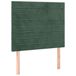 VidaXL Hoofdbord Donkergroen 90x5x118/128 cm Fluweel
