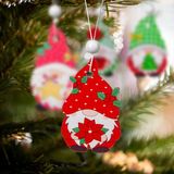 Family Pound HomeShopXL Kerstboomdecoratieset - hangend, houten elfjes - 4 soorten - 12 stuks / verpakking 1 Stuks [58565B]