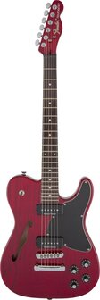 Fender Jim Adkins JA-90 Telecaster Thinline Crimson Red Transparent - Elektrische gitaar
