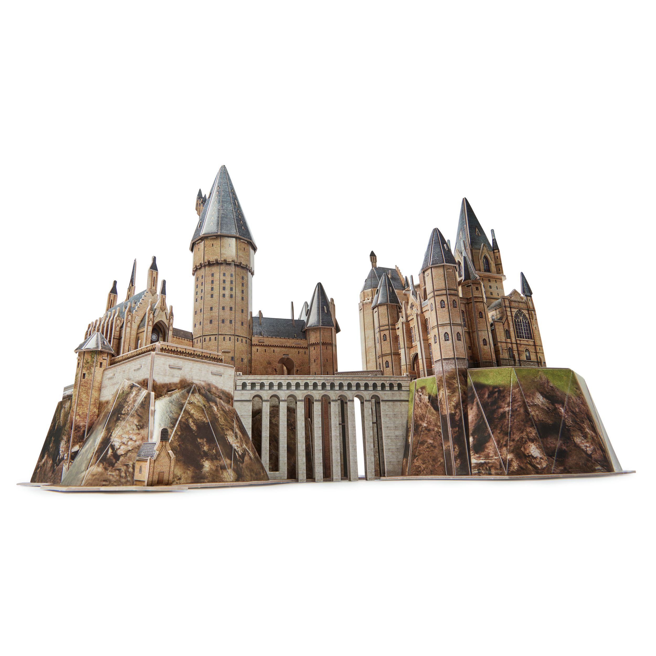 Spin Master 4D Build Harry Potter - Zweinstein Kasteel - 3D Puzzel - 209 stuks - kartonnen bouwpakket