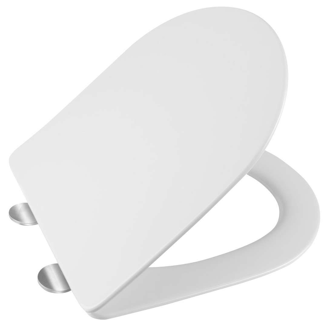 Sapho Paco Toilet Seat, Slim, SoftClose, White PCS1012