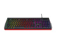 Havit KB866L Clavier de jeu - Filaire - USB - QWERTY - Noir/Rouge