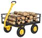 VEVOR Chariot de jardin en acier 544 kg chariot de transport robuste jaune et noir