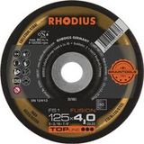 Rhodius 207885 FS1 FUSION Disque à lamelles Inox, Acier 10 pc.